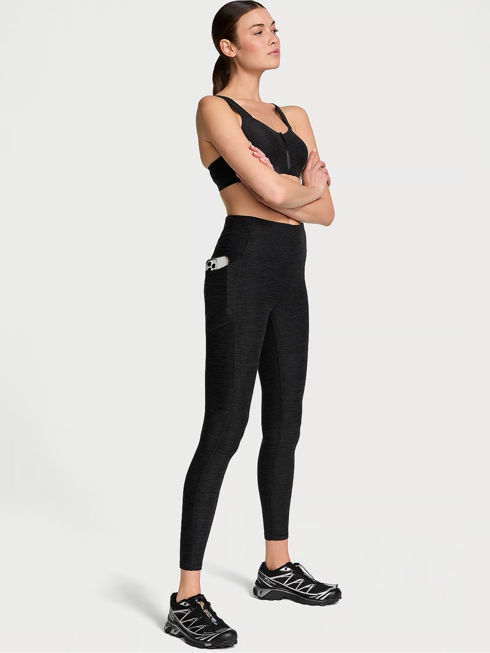 VSX Black High-Rise Leggings with Side Pocket